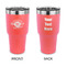 Logo & Tag Line 30 oz Stainless Steel Tumbler - Coral - Double-Sided (Personalized)