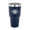 Logo & Tag Line 30 oz Stainless Steel Ringneck Tumblers - Navy - FRONT