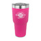 Logo & Tag Line 30 oz Stainless Steel Ringneck Tumblers - Pink - FRONT