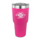 Logo & Tag Line 30 oz Stainless Steel Tumbler - Pink - Single-Sided (Personalized)
