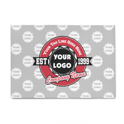 Logo & Tag Line Indoor Area Rug - 4' x 6' w/ Logos