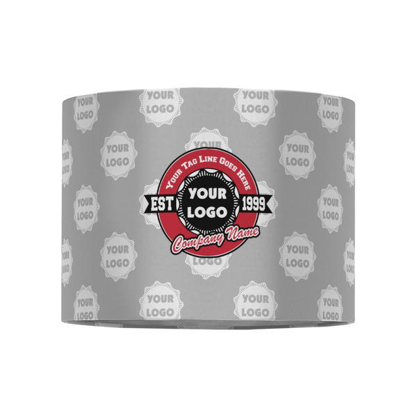 Logo & Tag Line 8" Drum Lampshade - FRONT (Fabric)
