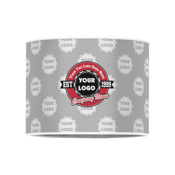 Logo & Tag Line 8" Drum Lampshade - FRONT (Poly Film)