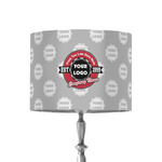 Logo & Tag Line 8" Drum Lamp Shade - Fabric (Personalized)