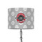 Logo & Tag Line 8" Drum Lampshade - ON STAND (Fabric)