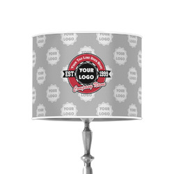 Logo & Tag Line 8" Drum Lamp Shade - Poly-film (Personalized)