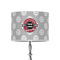 Logo & Tag Line 8" Drum Lampshade - ON STAND (Poly Film)