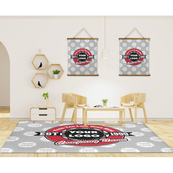Logo & Tag Line 8'x10' Indoor Area Rugs - IN CONTEXT
