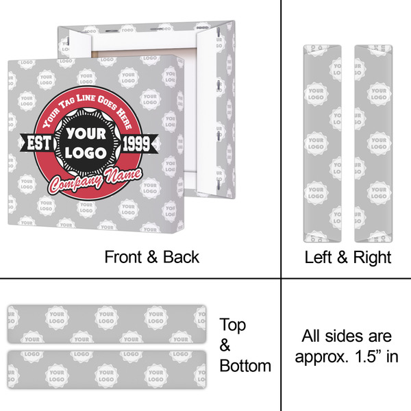 Logo & Tag Line 8x8 - Canvas Print - Approval