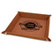 Logo & Tag Line 9" x 9" Leatherette Snap Up Tray - FOLDED