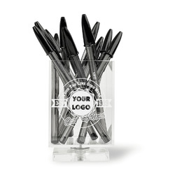 Logo & Tag Line Acrylic Pen Holder (Personalized)