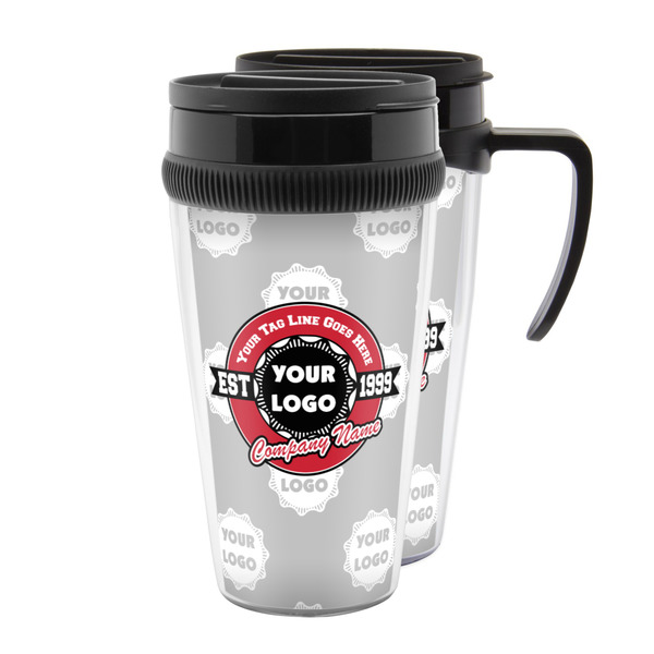 Custom Logo & Tag Line Acrylic Travel Mug (Personalized)