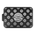 Logo & Tag Line Aluminum Baking Pan with Black Lid (Personalized)