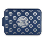 Logo & Tag Line Aluminum Baking Pan with Navy Lid (Personalized)