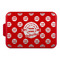 Logo & Tag Line Aluminum Baking Pan - Red Lid - FRONT