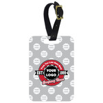 Logo & Tag Line Metal Luggage Tag w/ Logos