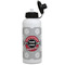 Logo & Tag Line Aluminum Water Bottle - White Front