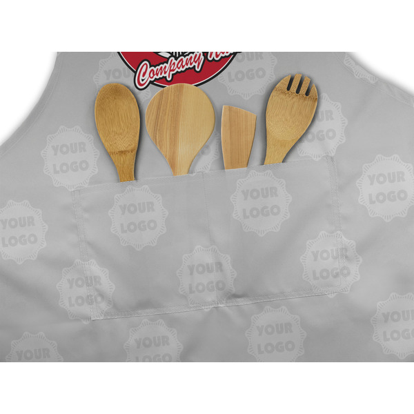 Logo & Tag Line Apron - Pocket Detail with Props