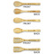 Logo & Tag Line Bamboo Cooking Utensils Set - Double Sided - APPROVAL