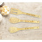 Logo & Tag Line Bamboo Cooking Utensils Set - Double Sided - LIFESTYLE