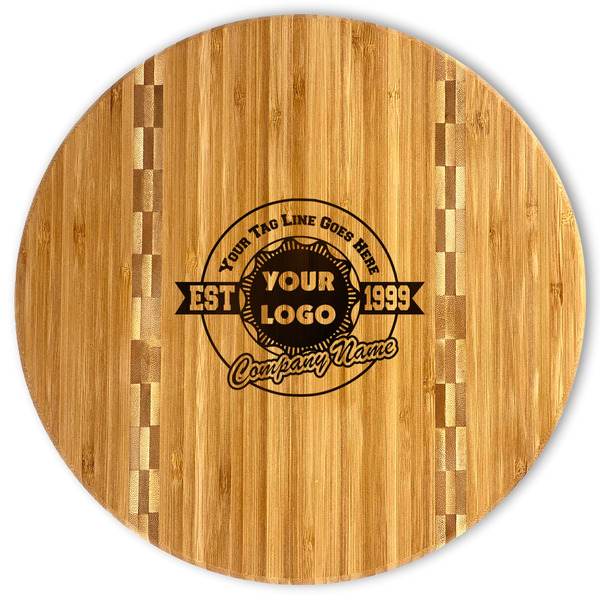 Custom Logo & Tag Line Bamboo Cutting Board (Personalized)