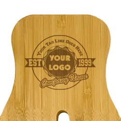 Logo & Tag Line Bamboo Salad Mixing Hand (Personalized)