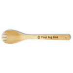 Logo & Tag Line Bamboo Spork - Single-Sided (Personalized)
