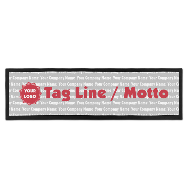 Custom Logo & Tag Line Bar Mat w/ Logos