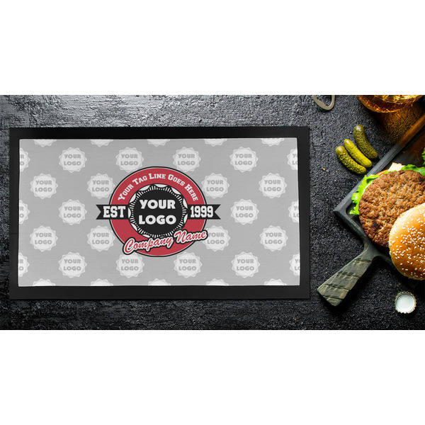 Logo & Tag Line Bar Mat - Small - LIFESTYLE