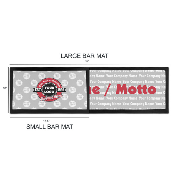 Logo & Tag Line Bar Mats - Sizing Chart