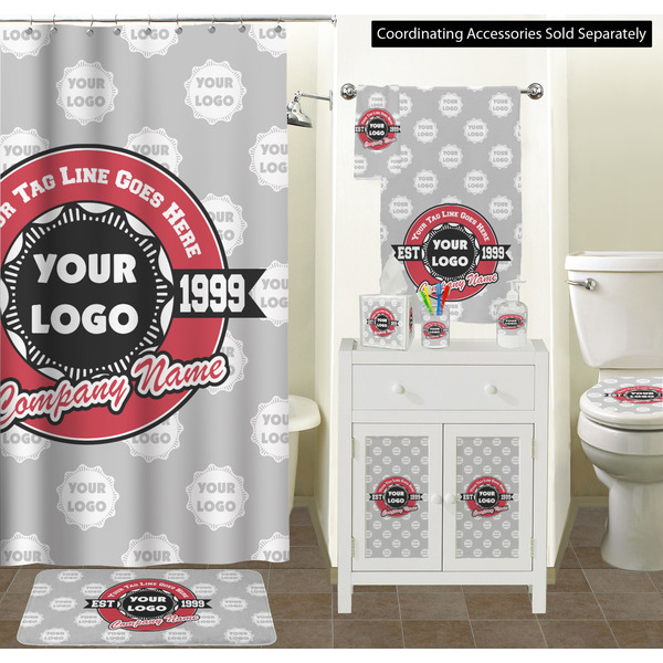 Logo & Tag Line Bathroom Scene