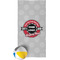 Logo & Tag Line Beach Towel w/ Beach Ball