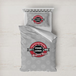 Logo & Tag Line Duvet Cover Set - Twin XL w/ Logos