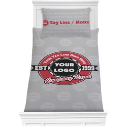 Logo & Tag Line Comforter Set - Twin w/ Logos