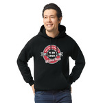 Logo & Tag Line Hoodie - Black - Large (Personalized)