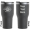 Logo & Tag Line Black RTIC Tumbler - Front and Back
