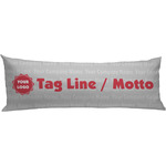 Logo & Tag Line Body Pillow Case (Personalized)