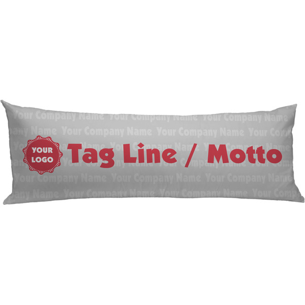 Custom Logo & Tag Line Body Pillow Case (Personalized)