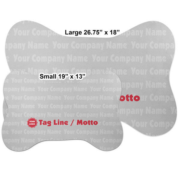 Logo & Tag Line Bone Shaped Mat Comparison