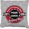 Logo & Tag Line Faux-Linen Throw Pillow 26" w/ Logos