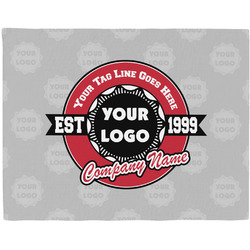 Logo & Tag Line Woven Fabric Placemat - Twill w/ Name or Text