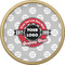 Logo & Tag Line Cabinet Knob - Gold - Front