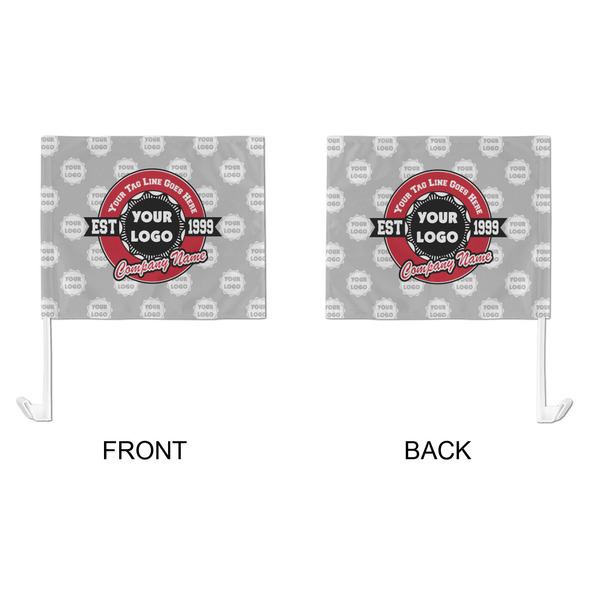 Logo & Tag Line Car Flag - Large - APPROVAL