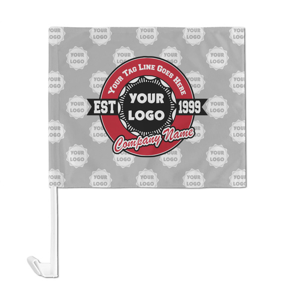 Logo & Tag Line Car Flag - Large - FRONT