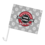 Logo & Tag Line Car Flag - Large w/ Logos