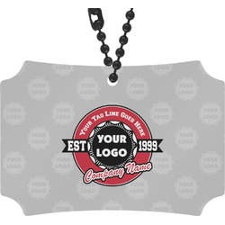 Logo & Tag Line Rear View Mirror Ornament w/ Logos