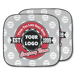 Logo & Tag Line Car Sun Shade - Two Piece (Personalized)