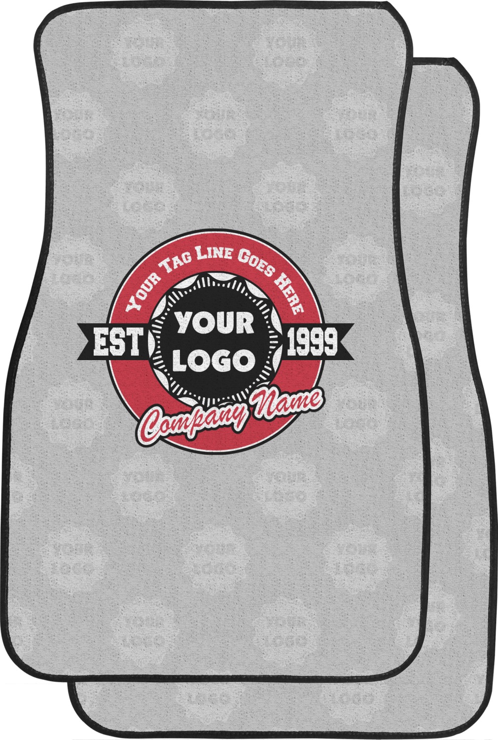 Custom Logo & Tag Line Car Floor Mats w/ Logos YouCustomizeIt
