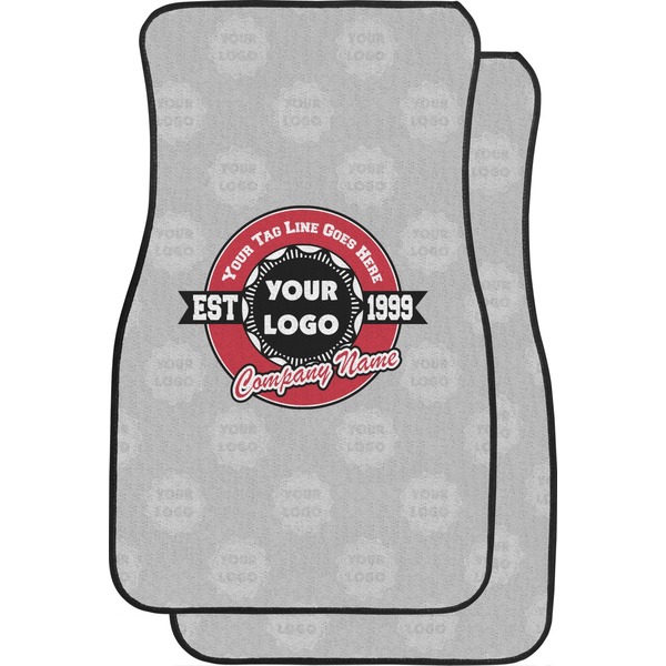 Custom Logo & Tag Line Car Floor Mats w/ Logos