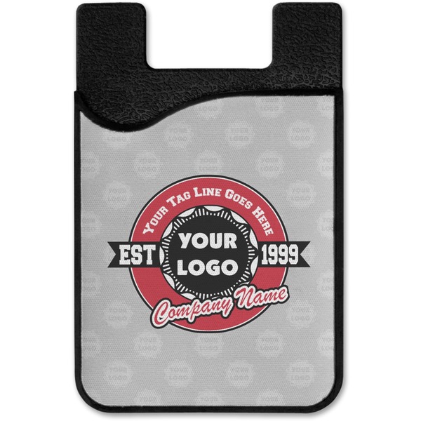 Logo & Tag Line Cell Phone Credit Card Holder